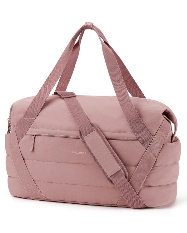 Gym Bag for Women, Weekender Travel Bag with Trolley Sleeve, Sports Duffel Bag