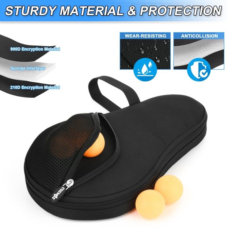 Table Tennis Paddle Bag Paddles Case Cover Waterproof Ping Pong Racket Bat Storage Bag