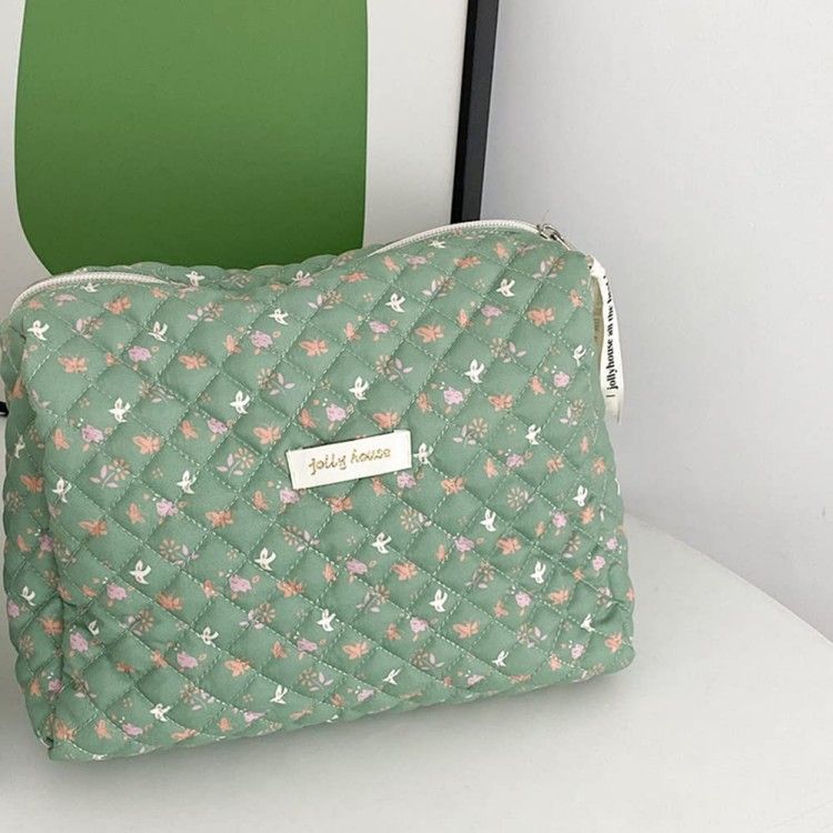 Cotton Makeup Bag Large Travel Cosmetic Bag