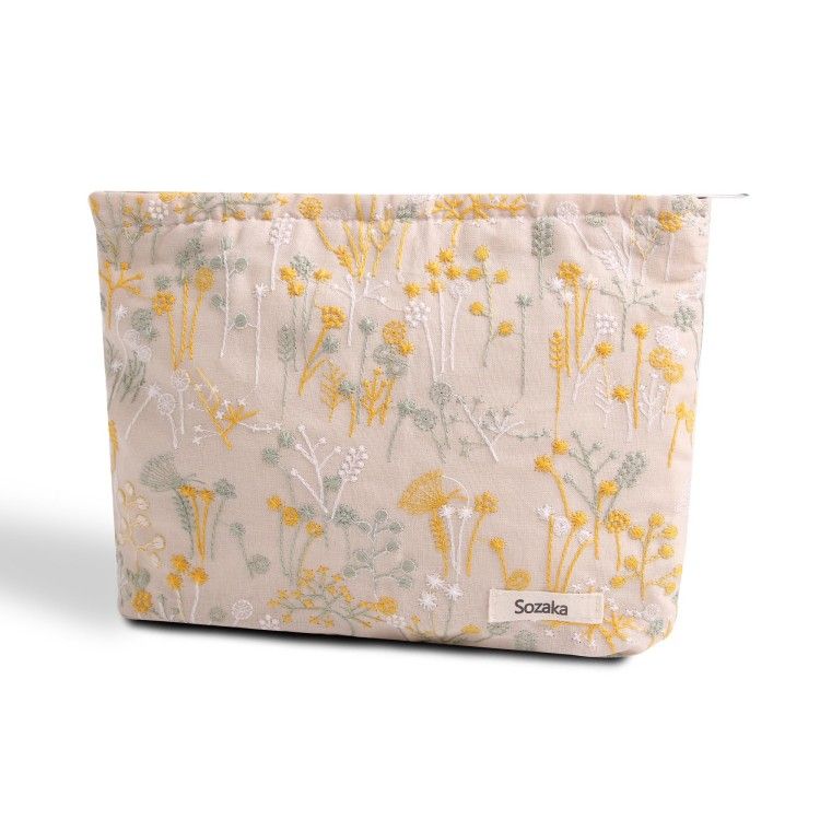 Makeup Bag for Women Flower Cosmetic Bag