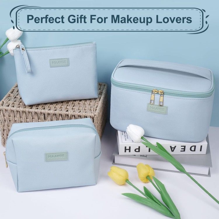 Makeup Bag Large Cosmetic Bag with Zipper