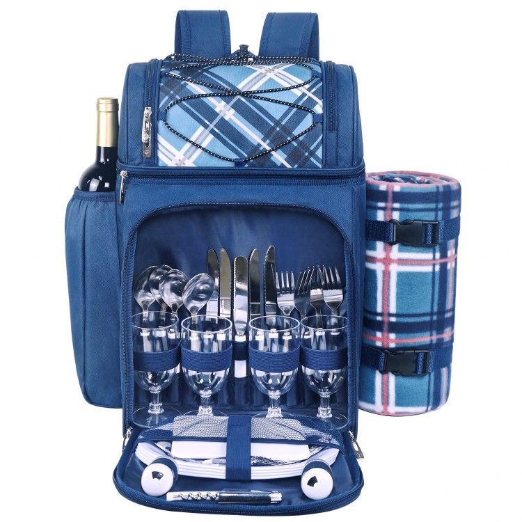 Hap Tim Picnic Basket Backpack for 4 Person
