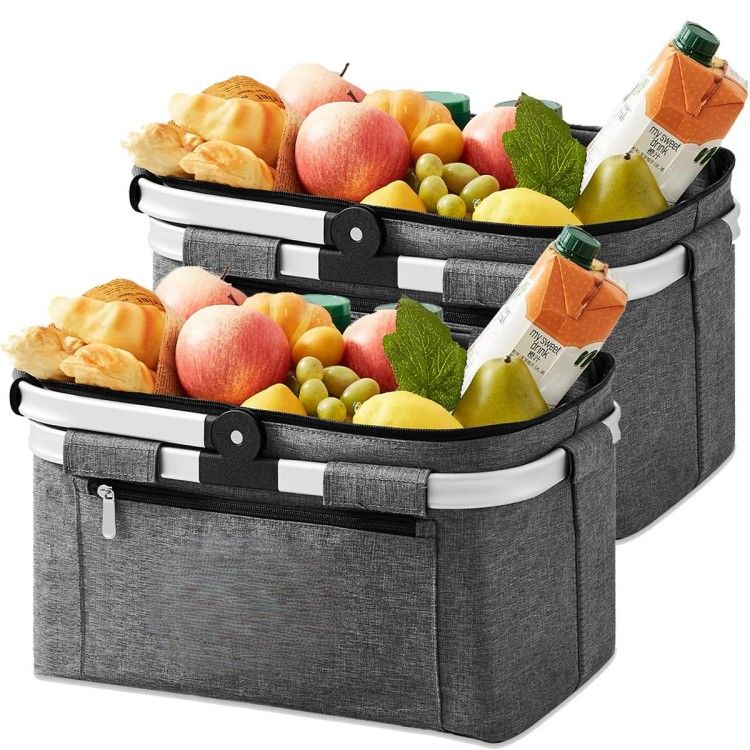 Picnic Basket Reusable Shopping Bag For fruits,Food,Beverages