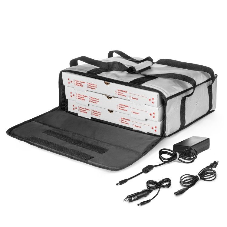 Heatable Food Pizza Delivery Bag,Hot Pizza Bag With Charger