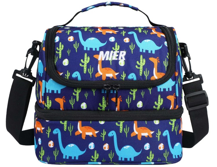2 Compartment Kids Small Lunch Box Bag