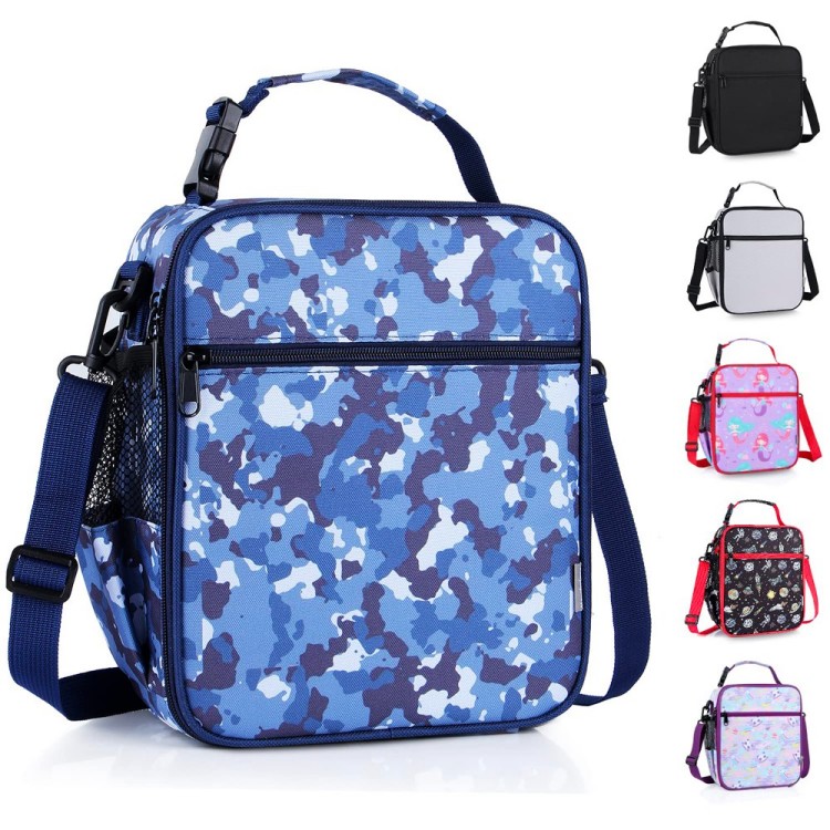 Student Lunch Bag Portable Keep Cold Ice Pack Sublimation Cooler Bag With Rice Fruit For School