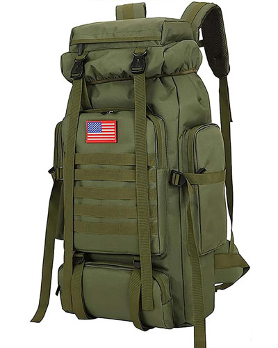 70L Camping Hiking Military Tactical Backpack Outdoor Bag