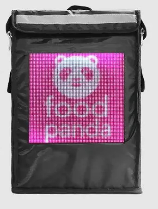 Smart Waterproof Delivery Bag with LED Screen at Dule – Thermal Backpack & Mobile Advertising Solution