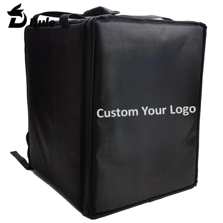Custom Size Logo Thermal Pizza Delivery Bags,Delivery Bag for Couriers Black