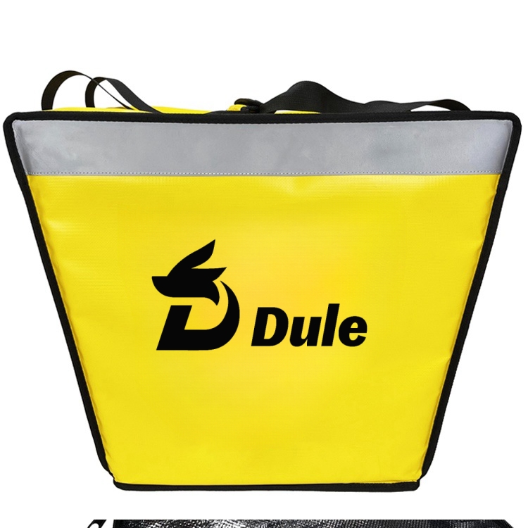 Fluorescent PVC Yellow Waterproof Cooler Delivery Bags,Insulated Thermal Portable Pizza Delivery Backpack
