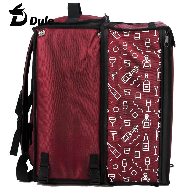 Insulated Commercial Waterproof Food Delivery Bag for Motorcycle and Bike