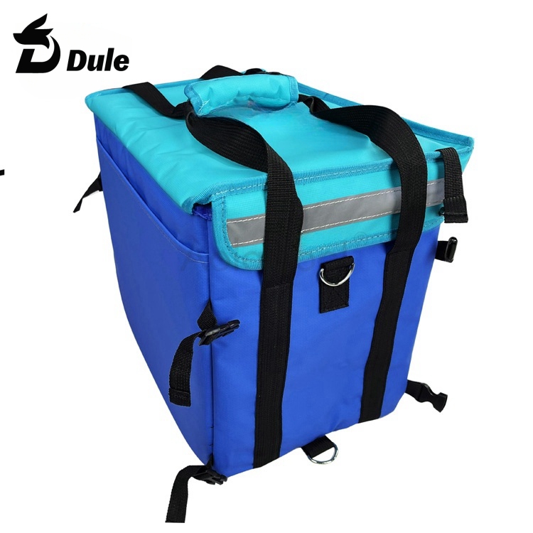 PVC Waterproof Delivery Cooler Bag,Food Delivery Tote Bag for Bike,Motorcycle,Ebike