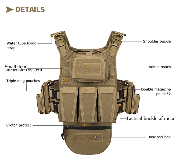 Multifunctional Modular Tactico Gear Outdoor Vest